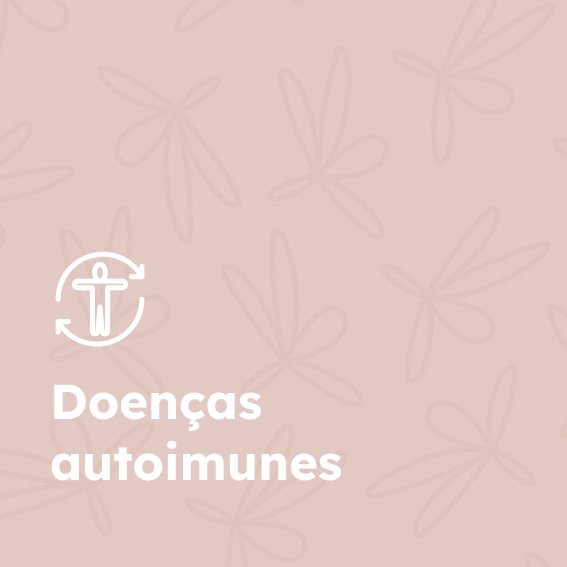 Ícone de uma pessoa com um sistema entre ela representando a condição de "doenças autoimunes"