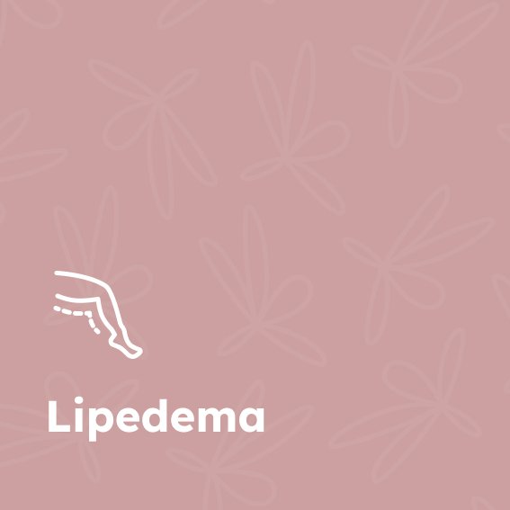 Ícone de uma perna representando a condição de "lipedema"